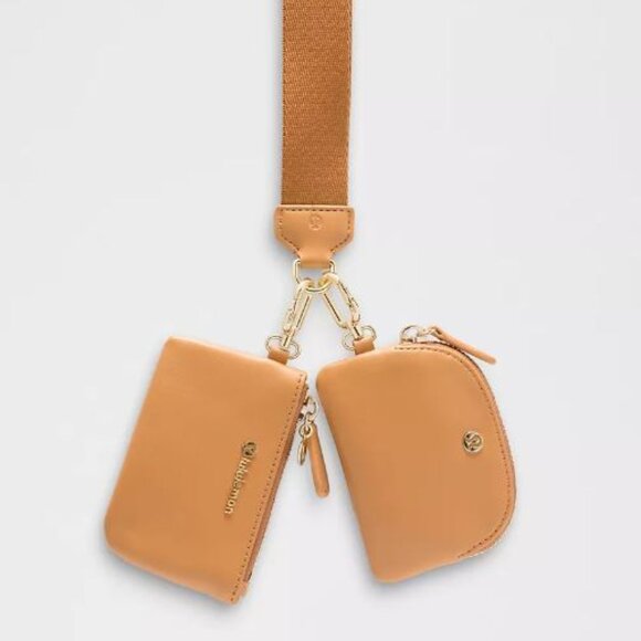 lululemon athletica Handbags - NWT Lululemon Dual Pouch Wristlet Leather Alternative